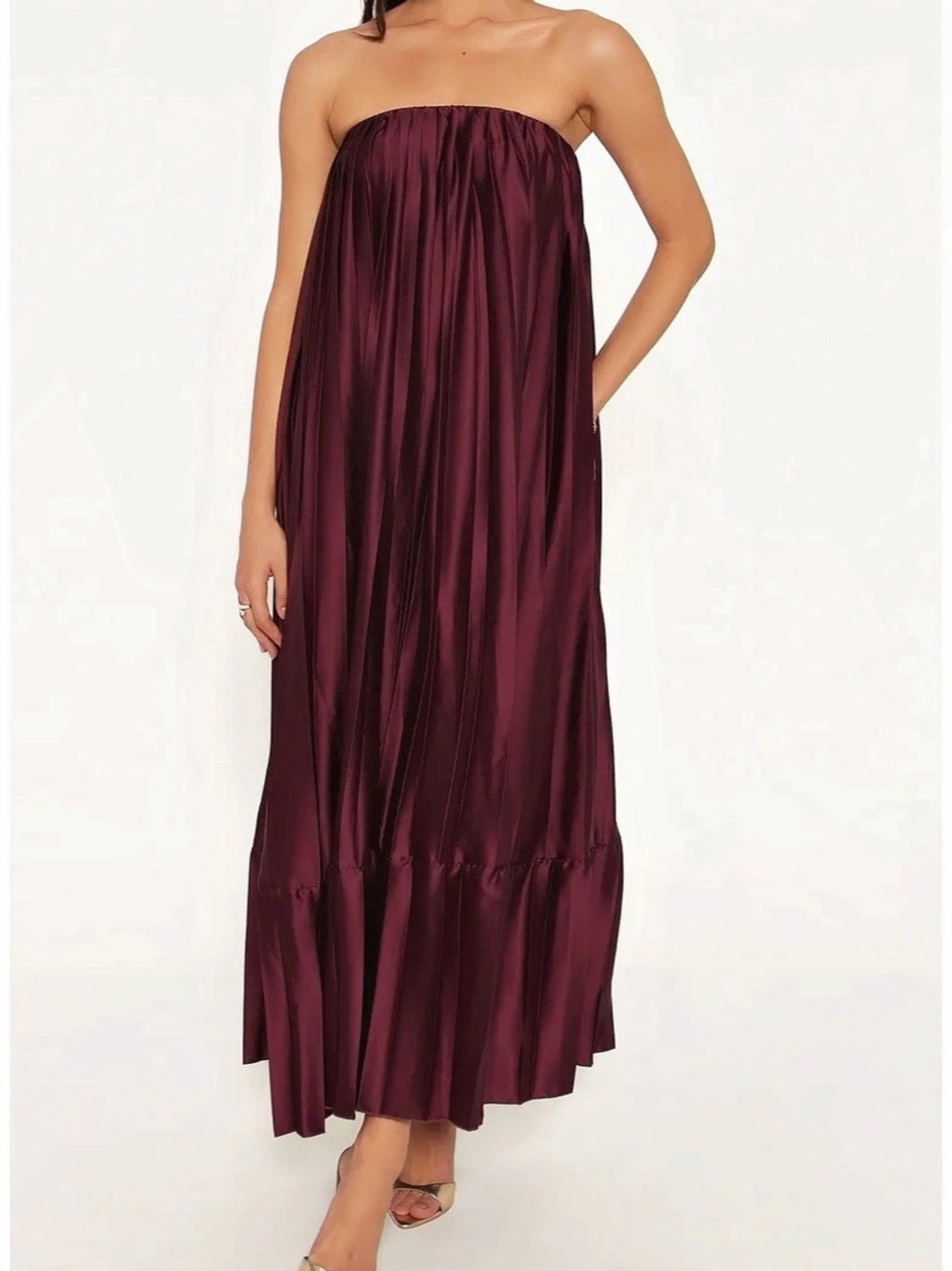 Petal & Pup Nalania Strapless Maxi Dress XS